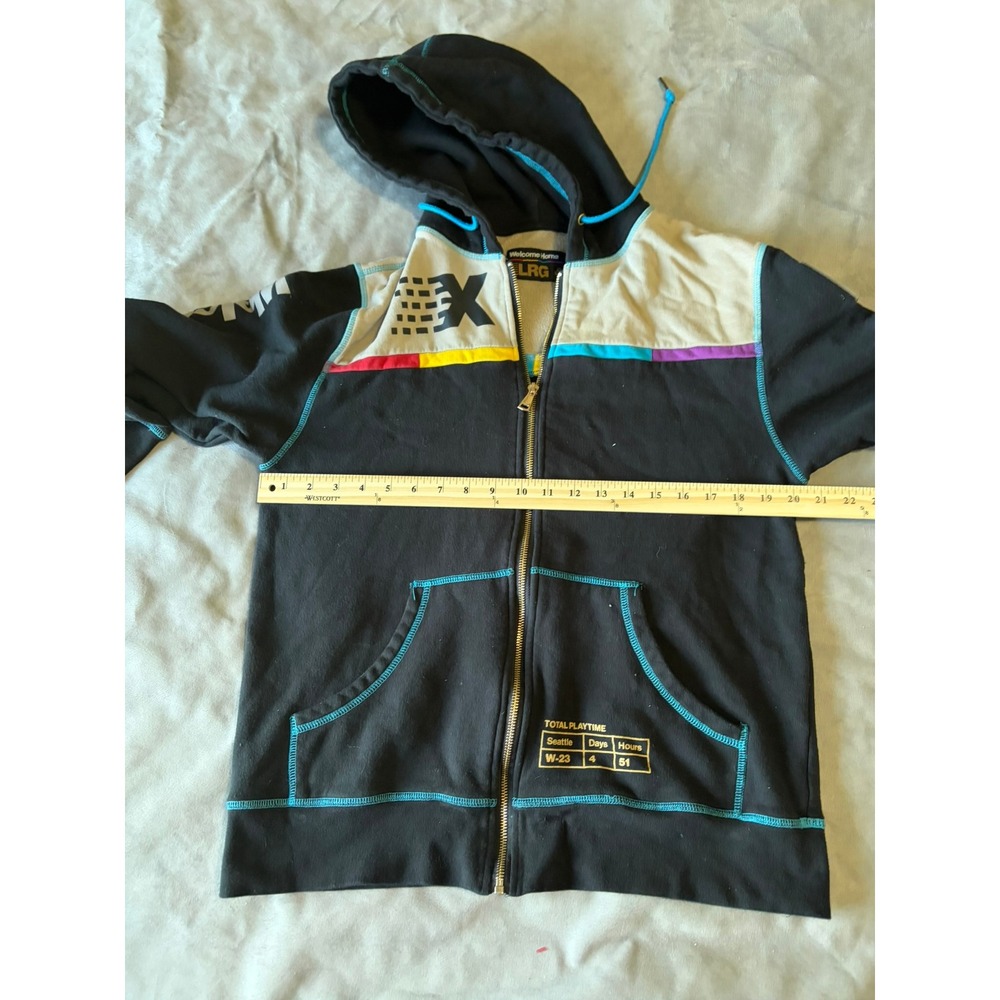 LRG Welcome Home PAX Seattle W-23 Full Zip Hoodie Black Mens Large - Picture 5 of 7